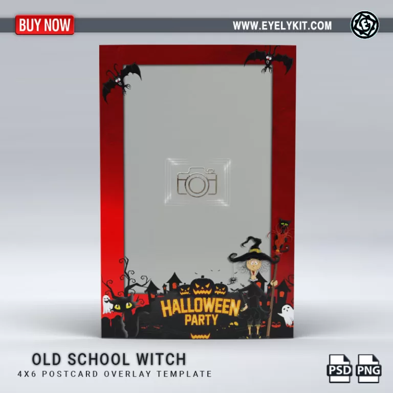 PHOTO BOOTH OVERLAY OVERLAY-TEMPLATE-OLD-SCHOOL-WITCH-1PICP