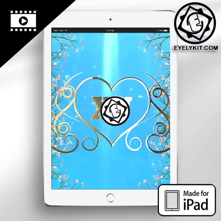 Quinceanera iPad Photo Booth Screen PRINCESS-XV-ANIMATION-WELCOME-SCREEN-ipad-PHOTOBOOTH