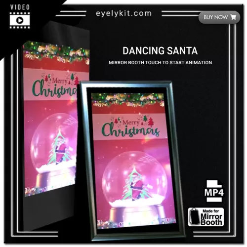 Mirror Booth Start Screens mirror-photo-booth-animation-touch-to-start-dancing-santa