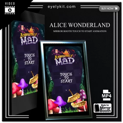 mirror-photo-booth-animation-touch-to-start-alice-wonderland