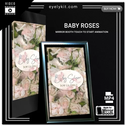 Mirror Booth Start Screens mirror-photo-booth-animation-touch-to-start-baby-roses