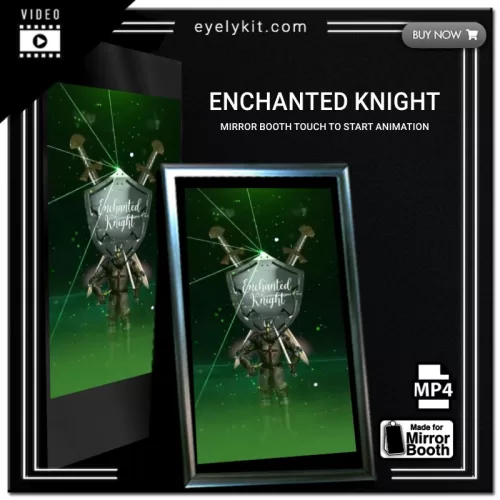 Mirror Booth Start Screens mirror-photo-booth-animation-touch-to-start-enchanted-knight