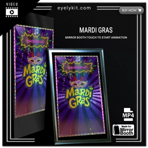 Mirror Booth Start Screens mirror-photo-booth-animation-touch-to-start-mardi-gras