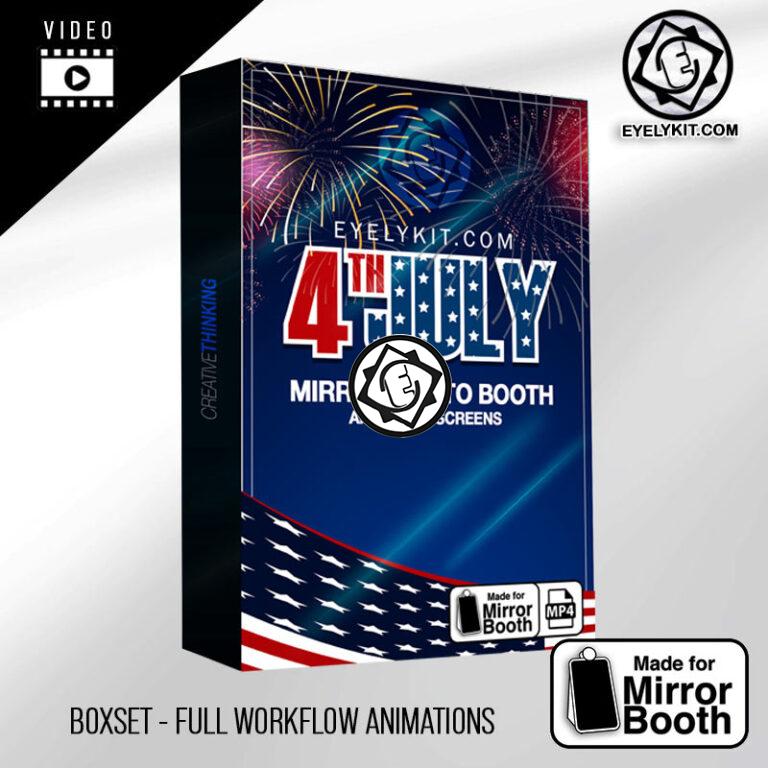 4th of July Animations Mirror Booth Mirror Booth Boxsets MIRROR-VERSION-ANIMATION-PHOTOBOOTH-FREE-4th-july-full-boxset