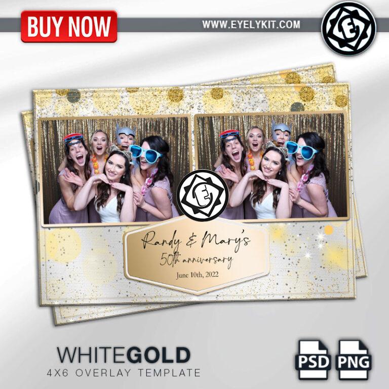 beautiful white gold photo booth template OVERLAY-PHOTOBOOTH-ANIMATION-IPAD-MIRROR-FREE-WHITEGOLD-2PIC-L