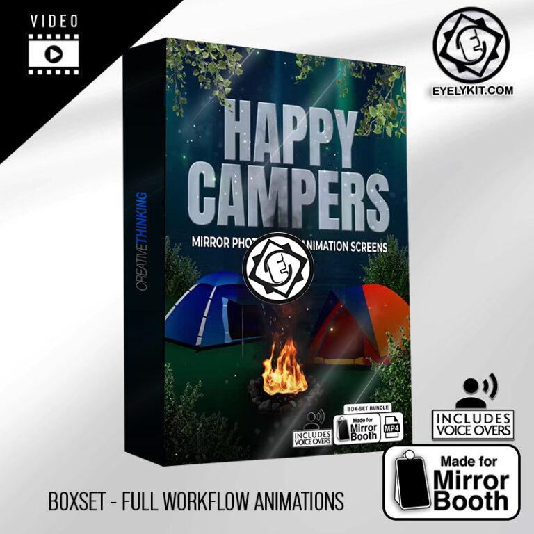 Camping Mirror booth animations Mirror Booth Boxsets BOXSET_MIRROR-ANIMATION-PHOTOBOOTH-FREE-HAPPY_CAMPERS