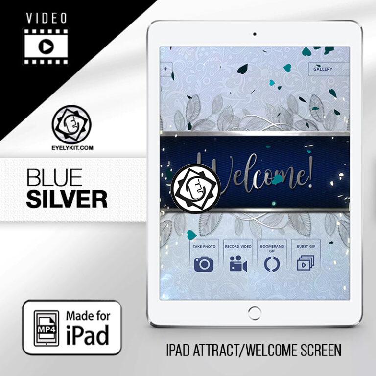 Snappic free animation screen IPAD-VERSION-ANIMATION-PHOTOBOOTH-FREE-blue-silver-welcome-screen1