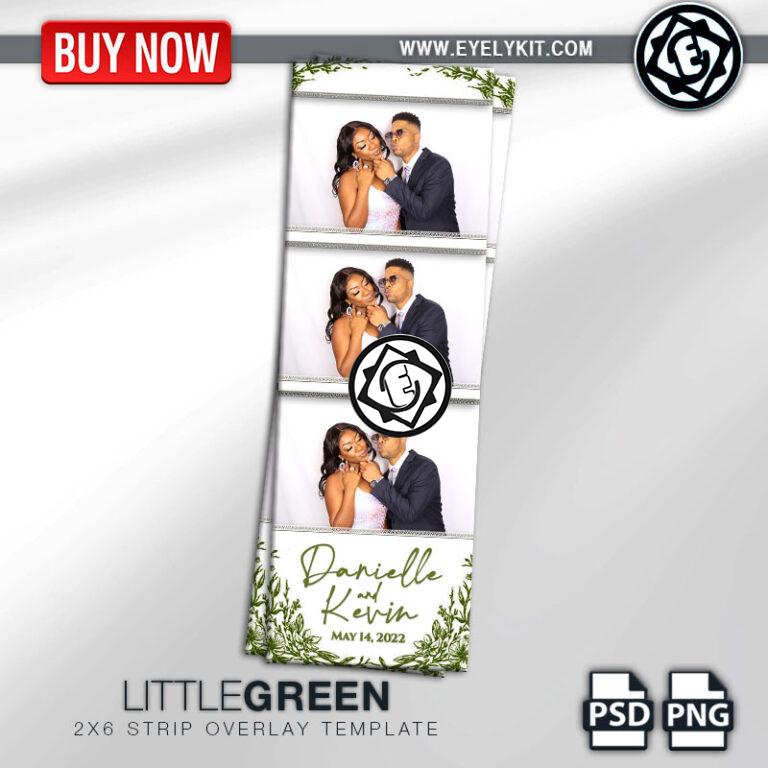 free beautiful wedding 2x6 strip OVERLAY-PHOTOBOOTH-ANIMATION-IPAD-MIRROR-FREE-2X6-LITTLE-GREEN-3PIC-L