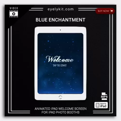 ipad welcome screens blue-enchantment-ipad-animation-welcome-greet-screen-photo-booth