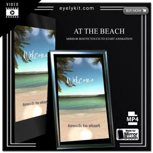 Mirror Booth Start Screens mirror-photo-booth-animation-touch-to-start-at-the-beach