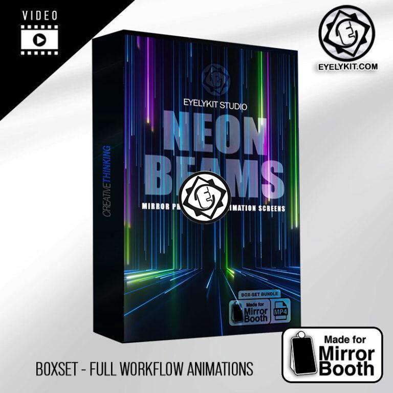 Glow Party Animations Mirror Booth Mirror Booth Boxsets BOXSET_MIRROR-ANIMATION-PHOTOBOOTH-FREE-NEON_BEAMS_BOXSET