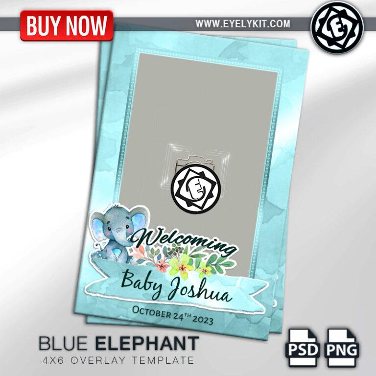 Elephant Baby Shower Photo Booth Template OVERLAY-PHOTOBOOTH-ANIMATION-IPAD-MIRROR-FREE-