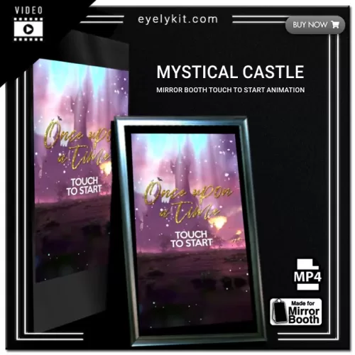 Mirror Booth Start Screens mirror-photo-booth-animation-touch-to-start-mystical-castle