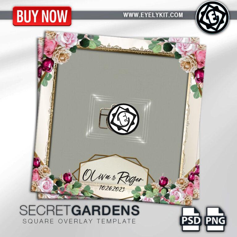 square overlay template OVERLAY-PHOTOBOOTH-ANIMATION-IPAD-MIRROR-FREE-SECRET-GARDENS-SQUARE