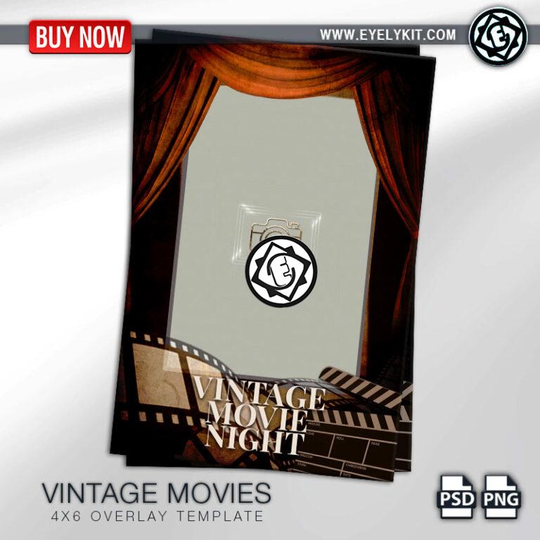 13 movie night photo booth template ideas OVERLAY-PHOTOBOOTH-ANIMATION-IPAD-MIRROR-FREE-VINTAGE-MOVIEW-1PICP