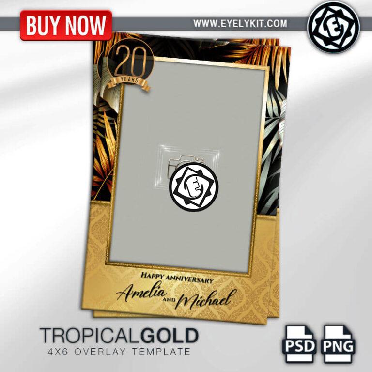 tropical overlay templates OVERLAY-PHOTOBOOTH-ANIMATION-IPAD-MIRROR-FREE-tropical-gold-1pic-p