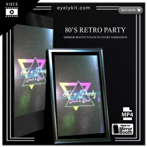 Mirror Booth Start Screens mirror-photo-booth-animation-touch-to-start-80s-retro-party