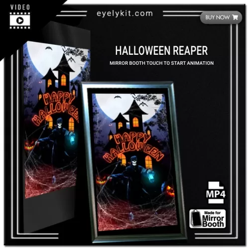 Mirror Booth Start Screens mirror-photo-booth-animation-touch-to-start-halloween-reaper