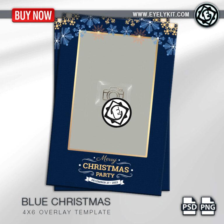 CHRISTMAS OVERLAY OVERLAY-PHOTOBOOTH-ANIMATION-IPAD-MIRROR-FREE-BLUE-CHRISTMAS-1PIC-P