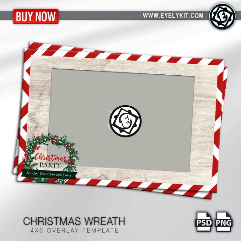 CHRISTMAS OVERLAY OVERLAY-PHOTOBOOTH-ANIMATION-IPAD-MIRROR-FREE-CHRISTMAS-WREATH-1PIC-L