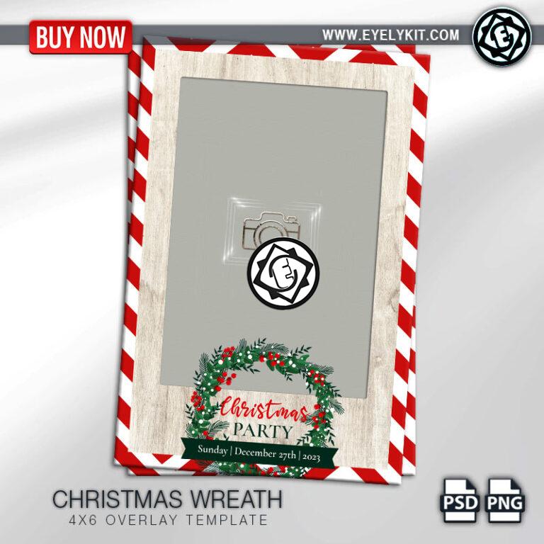 CHRISTMAS OVERLAY OVERLAY-PHOTOBOOTH-ANIMATION-IPAD-MIRROR-FREE-CHRISTMAS-WREATH-1PICP