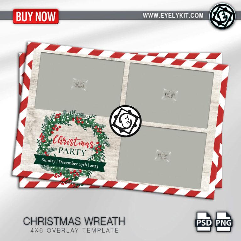 CHRISTMAS OVERLAY OVERLAY-PHOTOBOOTH-ANIMATION-IPAD-MIRROR-FREE-CHRISTMAS-WREATH-3PICL