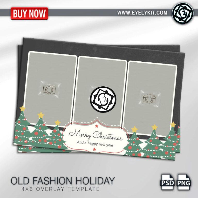 Beautiful christmas overlay template OVERLAY-PHOTOBOOTH-ANIMATION-IPAD-MIRROR-FREE-OLD-FASHION-HOLIDAY-3PICP