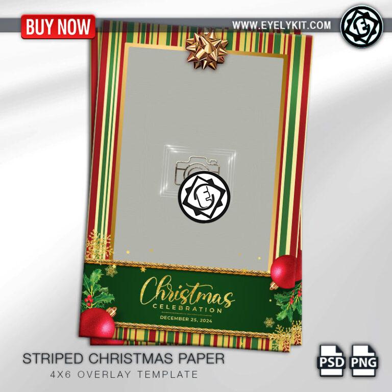 CHRISTMAS OVERLAY OVERLAY-PHOTOBOOTH-ANIMATION-IPAD-MIRROR-FREE-STRIPED-XMAS-PAPER-1PICP