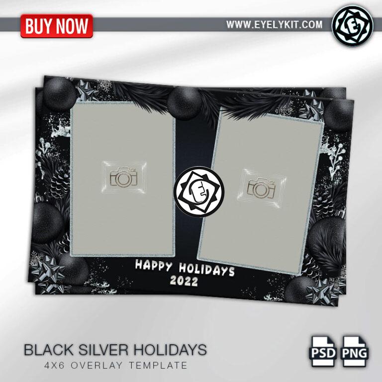 silver holiday overlay templates OVERLAY-PHOTOBOOTH-ANIMATION-IPAD-MIRROR-FREE-black-silver-holiday-2picp