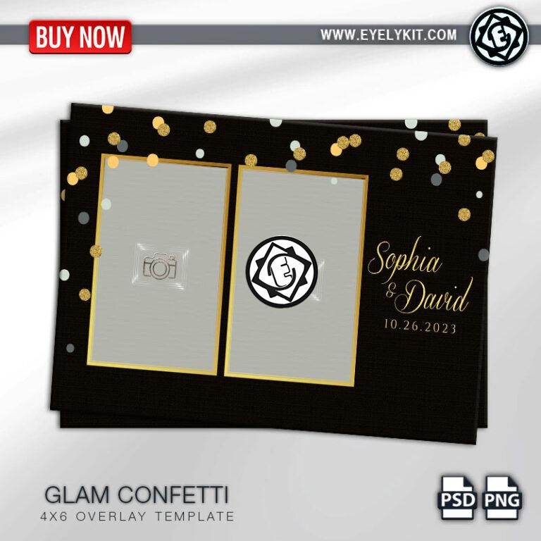 gold polka dot templates OVERLAY-PHOTOBOOTH-ANIMATION-IPAD-MIRROR-FREE-glam-confetti-2pic-p