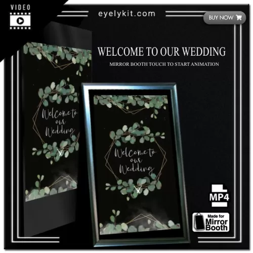 Mirror Booth Start Screens mirror-photo-booth-animation-touch-to-start-welcome-to-our-wedding