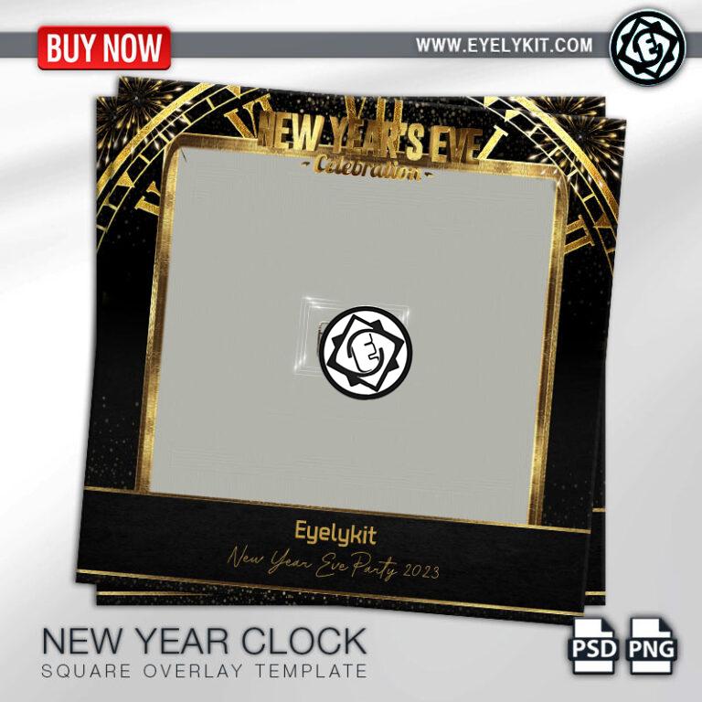 SQUARE PHOTOBOOTH OVERLAY OVERLAY-PHOTOBOOTH-ANIMATION-IPAD-MIRROR-FREE-NEWYEAR-CLOCK-SQUARE