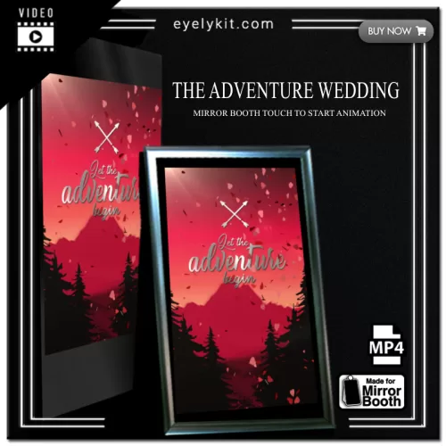 Mirror Booth Start Screens mirror-photo-booth-animation-touch-to-start-the-adventure-wedding