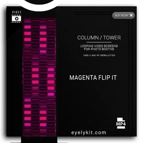 COLUMN PILLAR TOWER VIDEO column-tower-screens-FOR-PHOTO-BOOTHS-EYELYKIT-MAGENTA-FLIP-IT