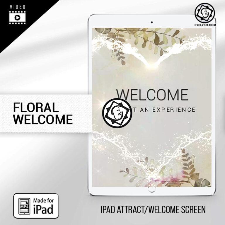 iPad Photo Booth Screen-PHOTOBOOTH-FREE-floral-welcome-t2s