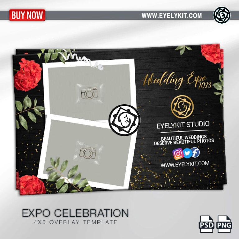 Bridal expo overlays templates OVERLAY-PHOTOBOOTH-ANIMATION-IPAD-MIRROR-FREE-2PIC-L-WEDDINGEXPO-CELEBRATION