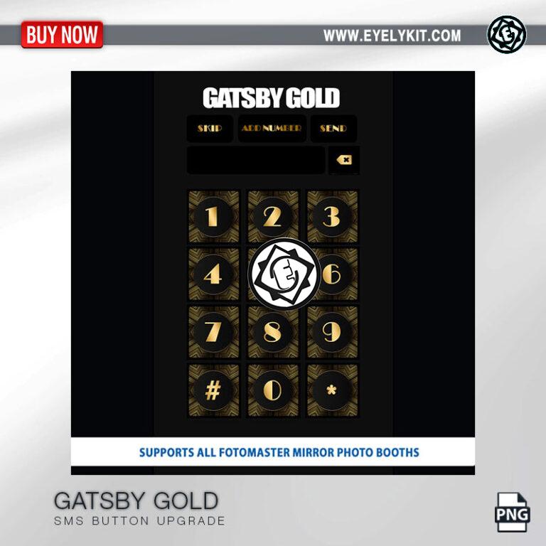 Fotomaster SMS Buttons OVERLAY-PHOTOBOOTH-ANIMATION-IPAD-MIRROR-FREE-GATSBY-GOLD