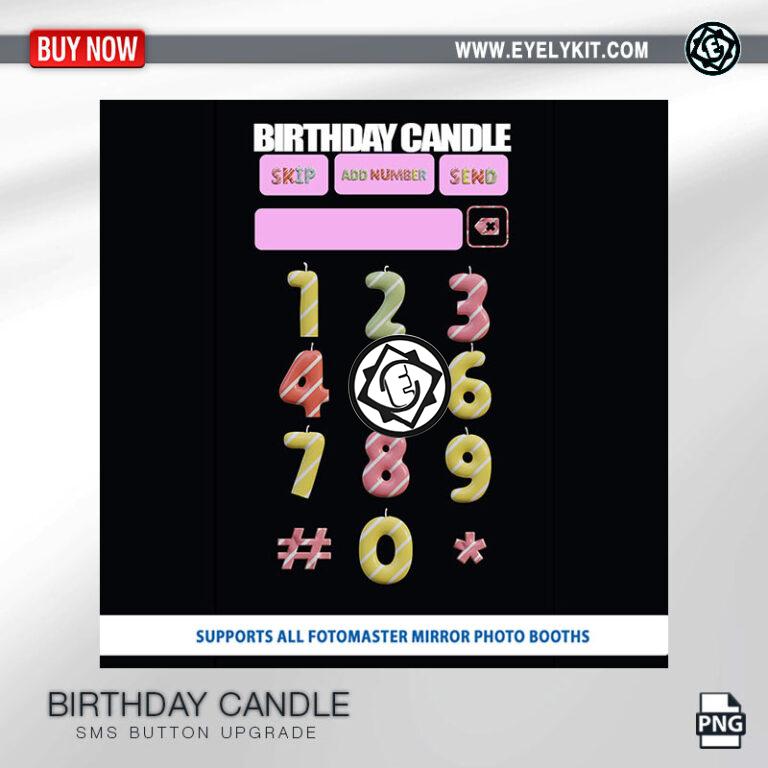 Fotomaster SMS Buttons OVERLAY-PHOTOBOOTH-ANIMATION-IPAD-MIRROR-FREE-SMS-BUTONS-BIRTHDAY-CANDLE