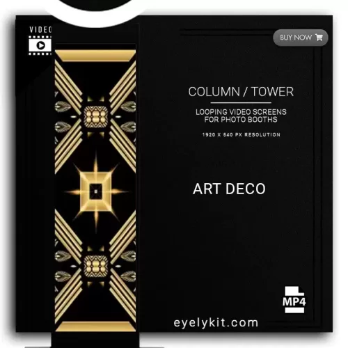 COLUMN PILLAR TOWER VIDEO column-tower-screens-FOR-PHOTO-BOOTHS-EYELYKIT-ART-DECO