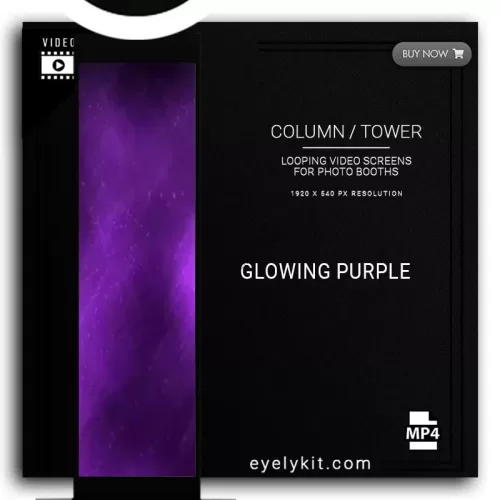 COLUMN PILLAR TOWER VIDEO column-tower-screens-FOR-PHOTO-BOOTHS-EYELYKIT-GLOWING-PURPLE