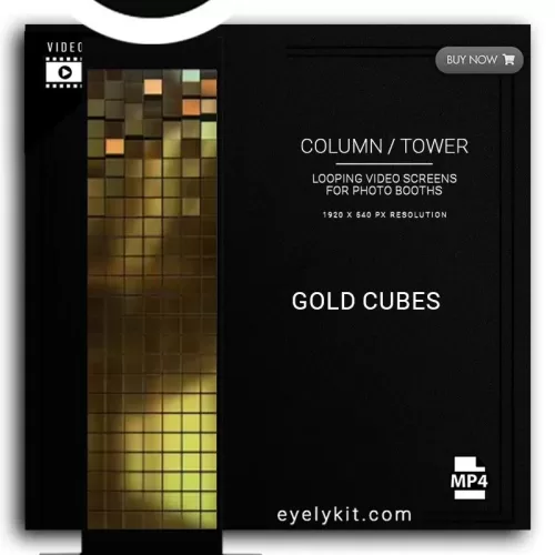 COLUMN PILLAR TOWER VIDEO column-tower-screens-FOR-PHOTO-BOOTHS-EYELYKIT-GOLD-CUBES