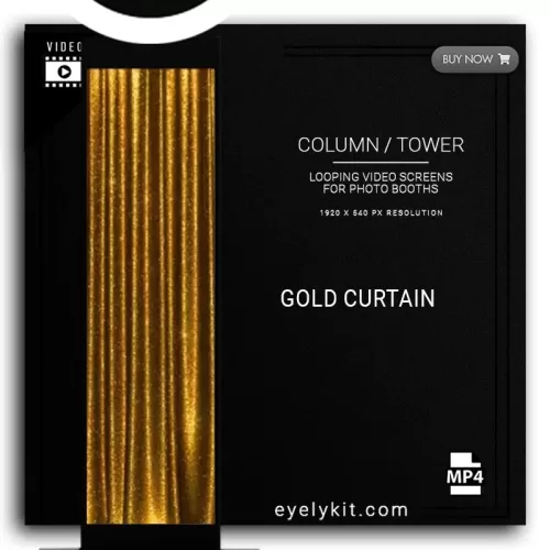 COLUMN PILLAR TOWER VIDEO column-tower-screens-FOR-PHOTO-BOOTHS-EYELYKIT-GOLD-CURTAIN