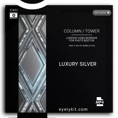 COLUMN PILLAR TOWER VIDEO column-tower-screens-FOR-PHOTO-BOOTHS-EYELYKIT-LUXURY-SILVER