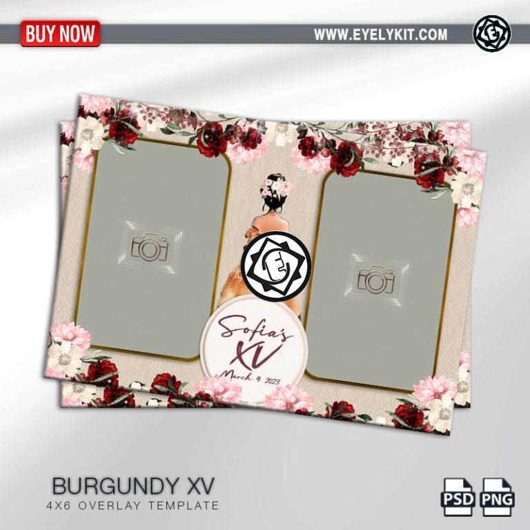 XV overlay templates OVERLAY-PHOTOBOOTH-ANIMATION-IPAD-MIRROR-FREE-2PIC-P-BURGUNDY-XV