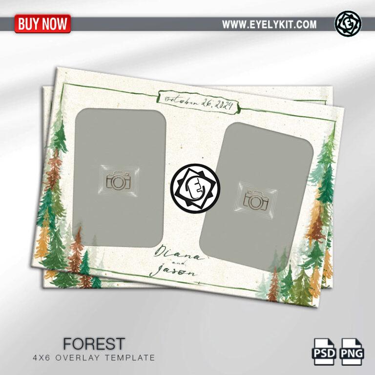 Beautiful Forest Photo Booth Template OVERLAY-PHOTOBOOTH-ANIMATION-IPAD-MIRROR-FREE-2PIC-P-FOREST