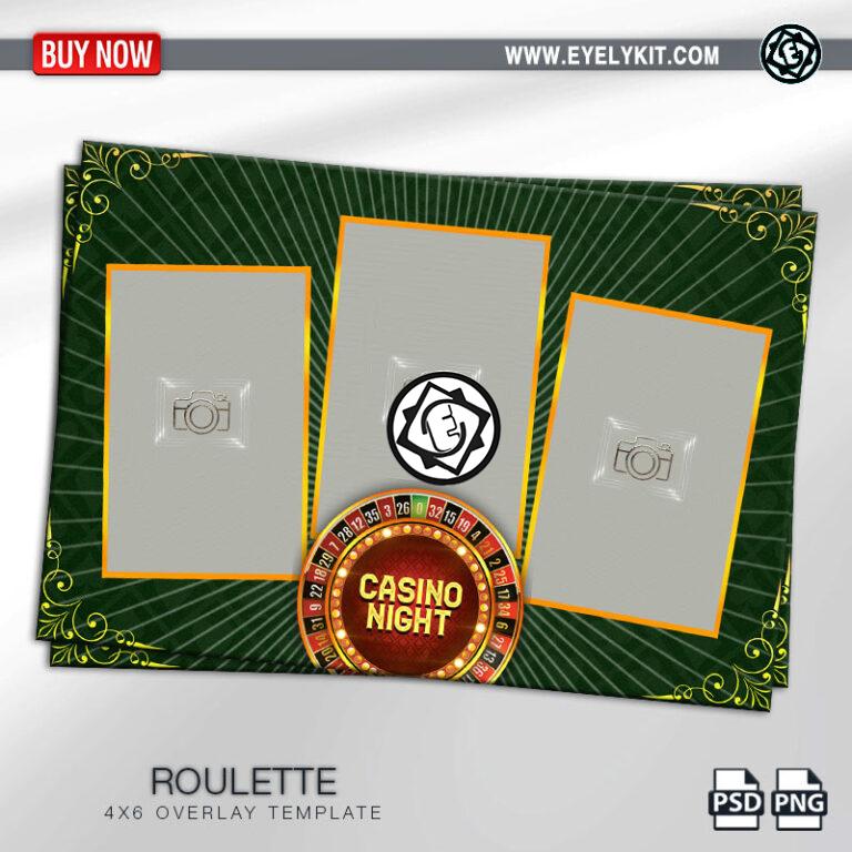 PHOTO BOOTH OVERLAY- roulette casino theme