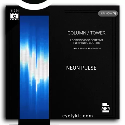 COLUMN PILLAR TOWER VIDEO column-tower-screens-FOR-PHOTO-BOOTHS-COLUMN PILLAR TOWER VIDEO EYELYKIT-NEON-PULSE