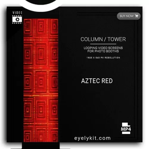 COLUMN PILLAR TOWER VIDEO column-tower-screens-FOR-PHOTO-BOOTHS-EYELYKIT-AZTEC-RED