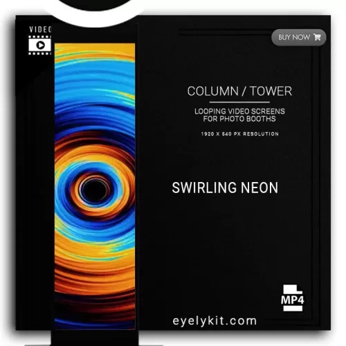 COLUMN-PILLAR-TOWER-VIDEO-column-tower-screens-FOR-PHOTO-BOOTHS-EYELYKIT-SWIRLING-NEON