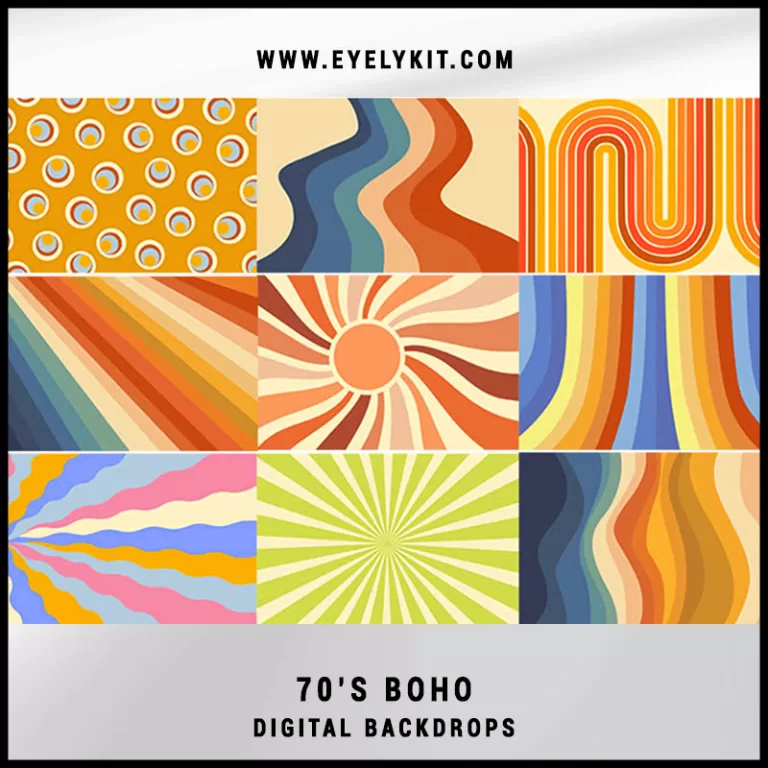 VIRTUAL BACKDROPS 70s boho DIGITAL-BACKGROUNDS-FOR-PHOTOBOOTH-OVERLAYS-70S-BOHO